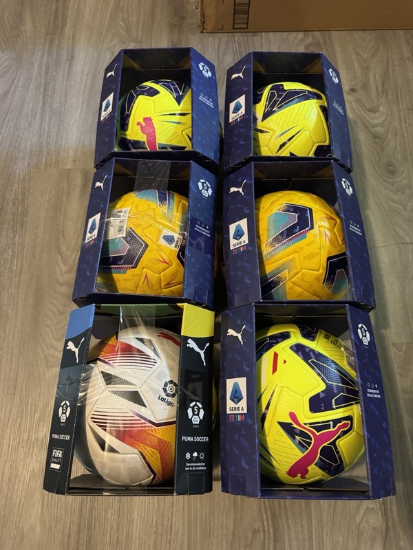 LOT OF 6 Puma Accelerate /Orbita Soccer Ball Lot La Liga Carabao Cup Size 5 FIFA