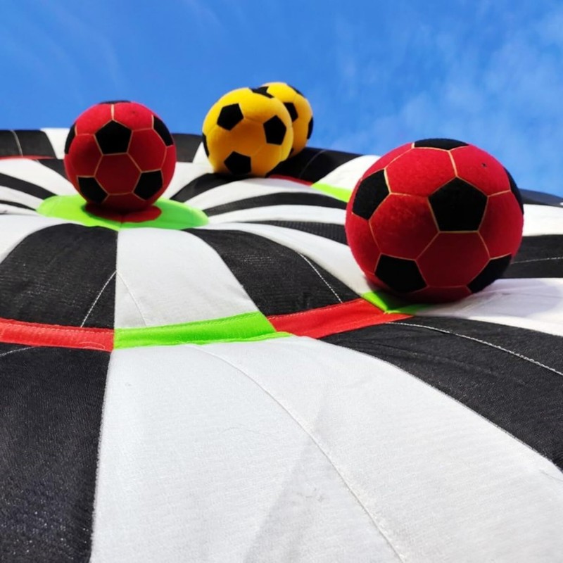 Inflatable Sticky Soccer Ball Kick Darts Balls Training Felt Soccer W/Hand Pumps gallery