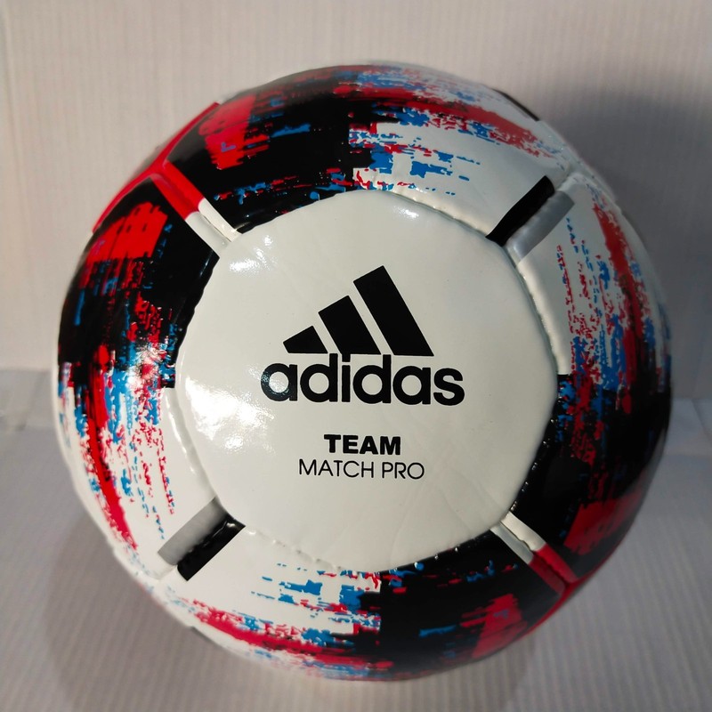 ADIDAS TEAM MATCH PRO SOCCER BALL FIFA QUALITY PRO FOOTBALL | WHITE BLACK RED