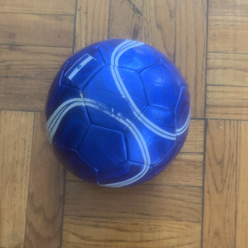 Blue and White Pattern Soccer Ball Size 5 for Soccer Sport