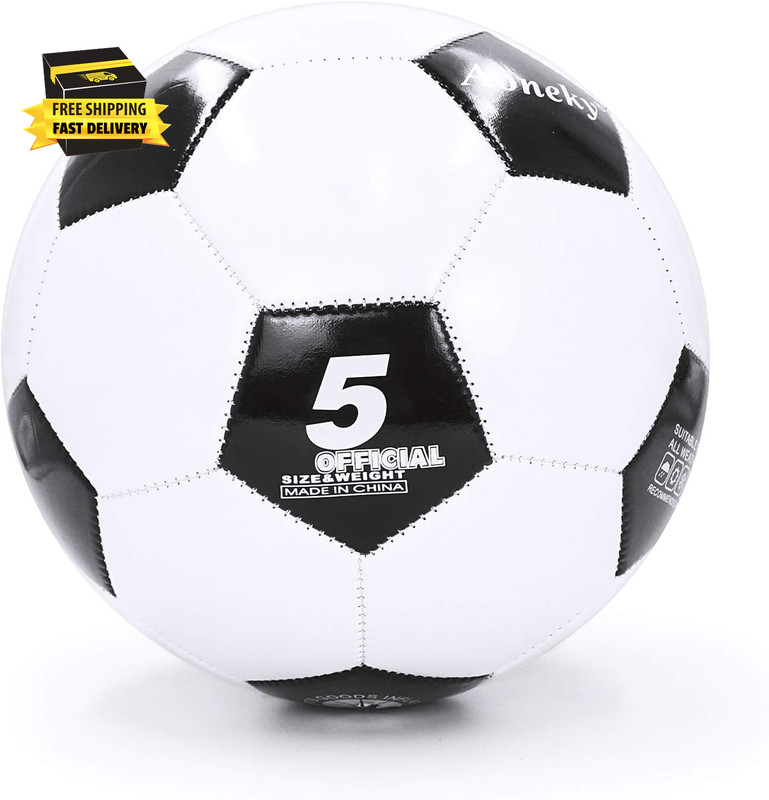 Size 5 Traditional Soccer Ball – Ball Ships Deflated – Pump Not Included ⭐️⭐️⭐️⭐