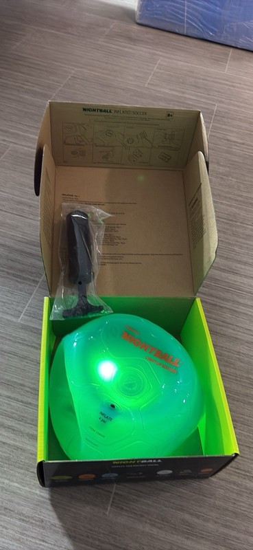 Tangle Nightball LED Light-Up Soccer Ball Size 5 Green Double LEDs Outdoor gallery