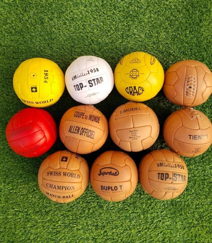FIFA World Cup Historical Mini Ball Set 1930-1966 Size 1 Leather Collection 11pc