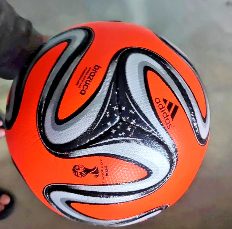 Brazuca 2014 Brazil FIFA World Cup Official Match Ball ORANGE Soccer Size 5