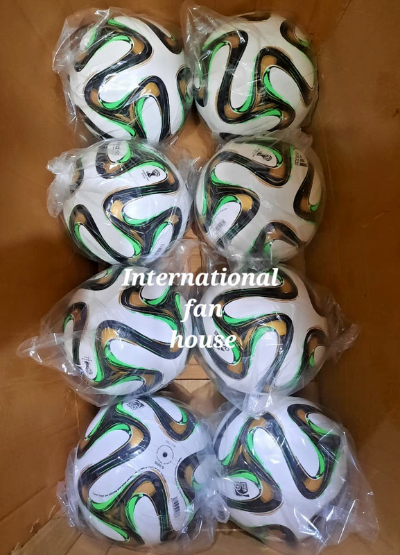 5×Adidas Brazuca Final Rio Official World Cup Brazil 2014 Soccer Ball Size 5