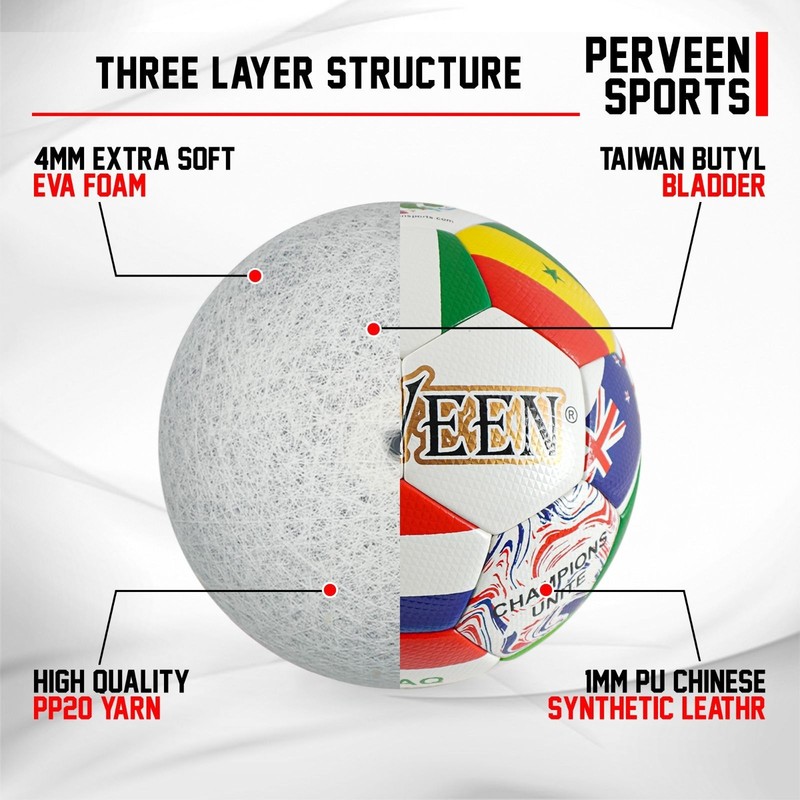 PERVEEN Official Soccer Ball -Professional Match Thermal Bonded. WORLD CUP 2026 gallery