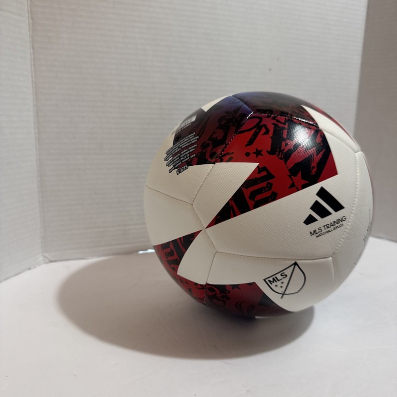 Mens Size 5 Multicolor Adidas MLS Training Replica Match Ball HT9027 gallery