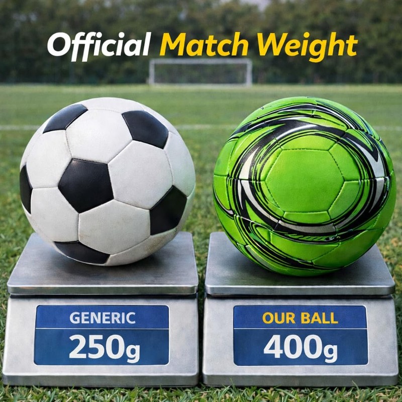 Soccer Ball Size 3 & Size 4 & Size 5 - Official Match Weight - 6 Designs - Yo... gallery