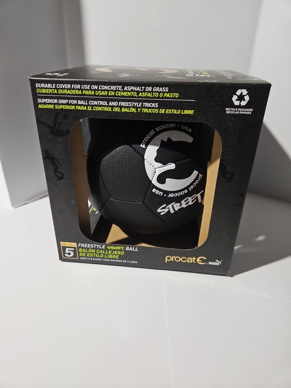 ProCat by PUMA Freestyle - ProCat Prowl Street Ball Size 5 - Black Soccer Ball gallery