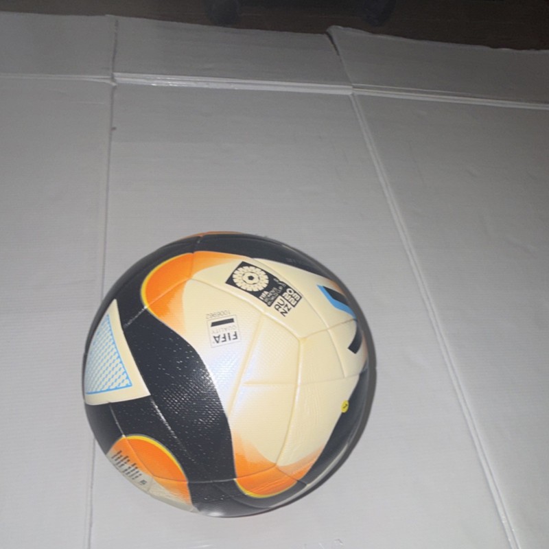 Voit FIFA Quality Match Soccer Ball Size 5 White Black Orange Blue Outdoor gallery