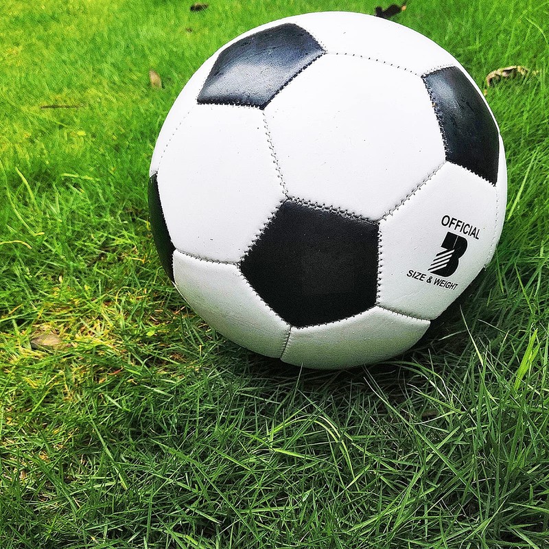 Spdtech Soccer Ball Size 4 Pump Needle Classic White Black Thicker Pu Tight gallery