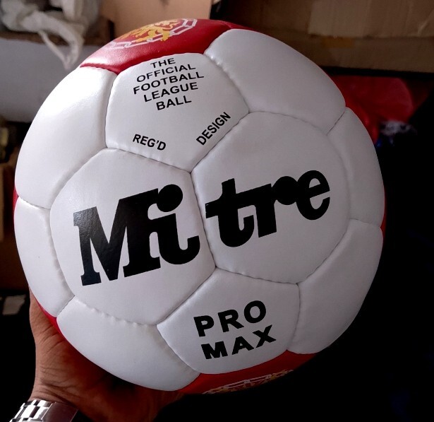 New Football Mitre Pro Max MATCH Genuine Leather Soccer Ball Size 5