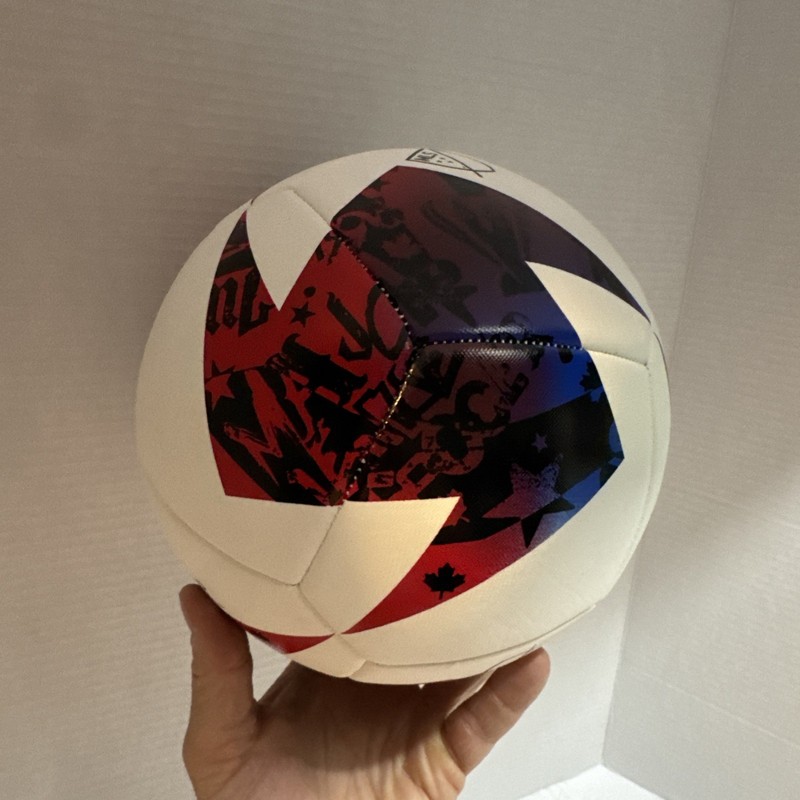 Mens Size 5 Multicolor Adidas MLS Training Replica Match Ball HT9027 gallery