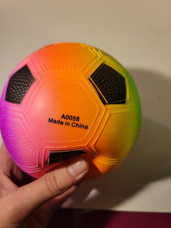 Rubber Inflateable Rainbow Soccer Ball gallery