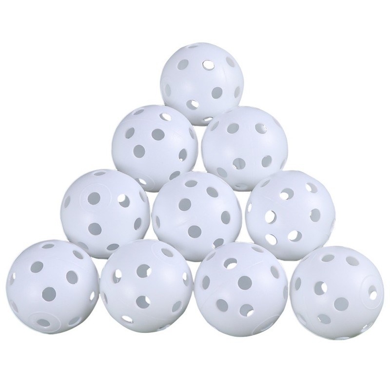 24pcs Air Flow Hollow Balls for Practice (White) Training balls Air