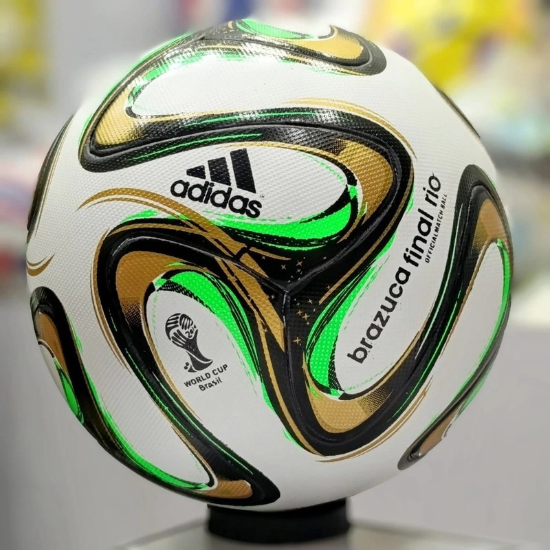ADIDAS BRAZUCA FINAL RIO 2014 FIFA WORLD CUP FOOTBALL SOCCER MATCH BALL SIZE 5