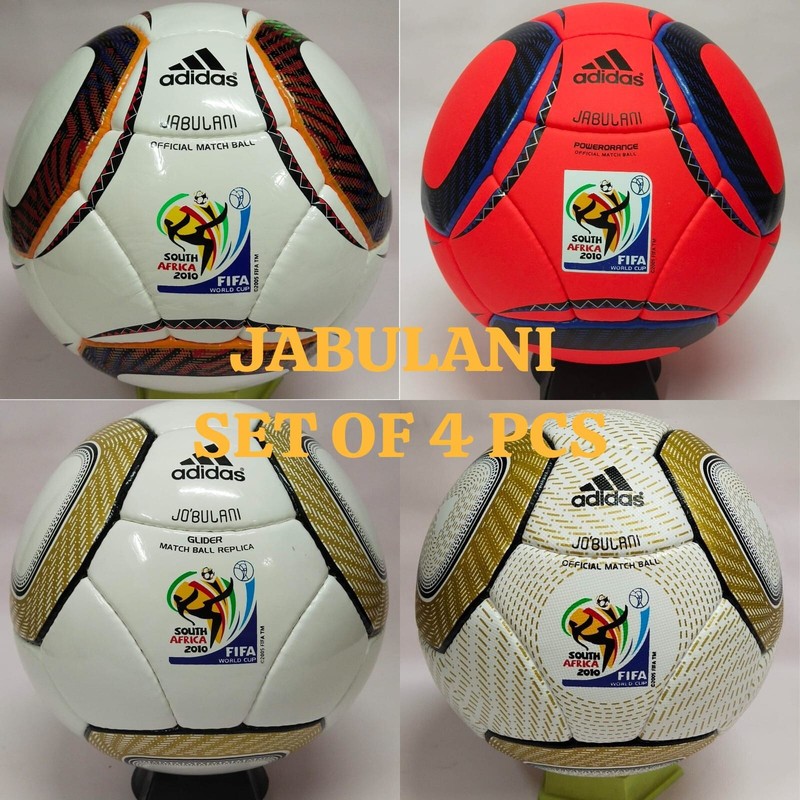 Adidas JABULANI Official Match Ball Soccer Ball 2010 FIFA *Rare* 4 Pcs (Size 5)
