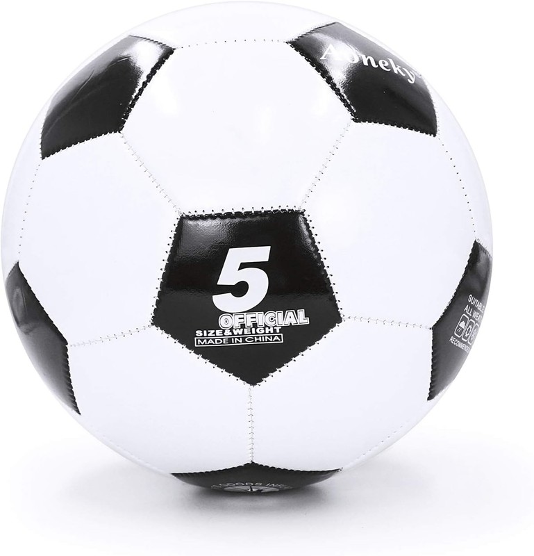 Durable Machine-Stitched Size 5 Soccer Balls with Pump - 5 Pack for Adults gallery