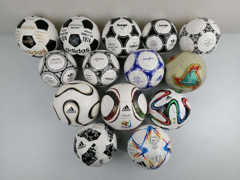 Mini adidas Historical 14 Ball Set 1970-2022 Soccer Balls Size 1