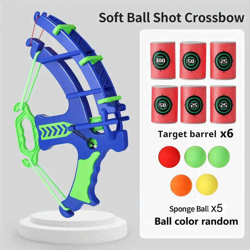 Slingshot Target Sticky Ball Bow Target Montessori Educational Toy Arrow Set Thr