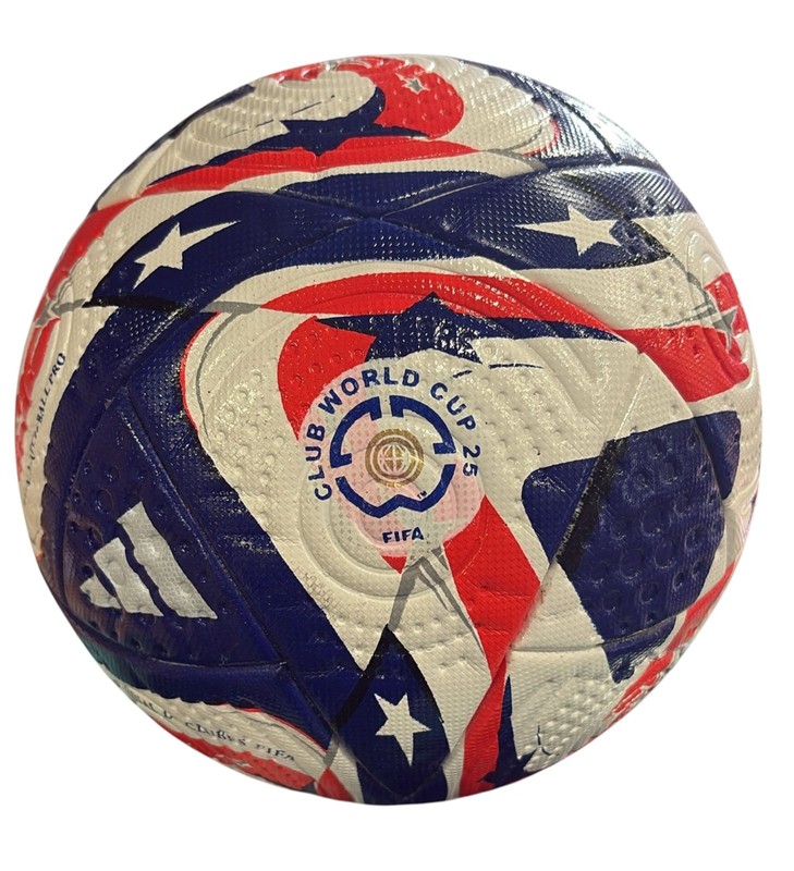 Size 5 USA Flag Soccer Ball Red White Blue Stars Made in Pakistan Match Ball