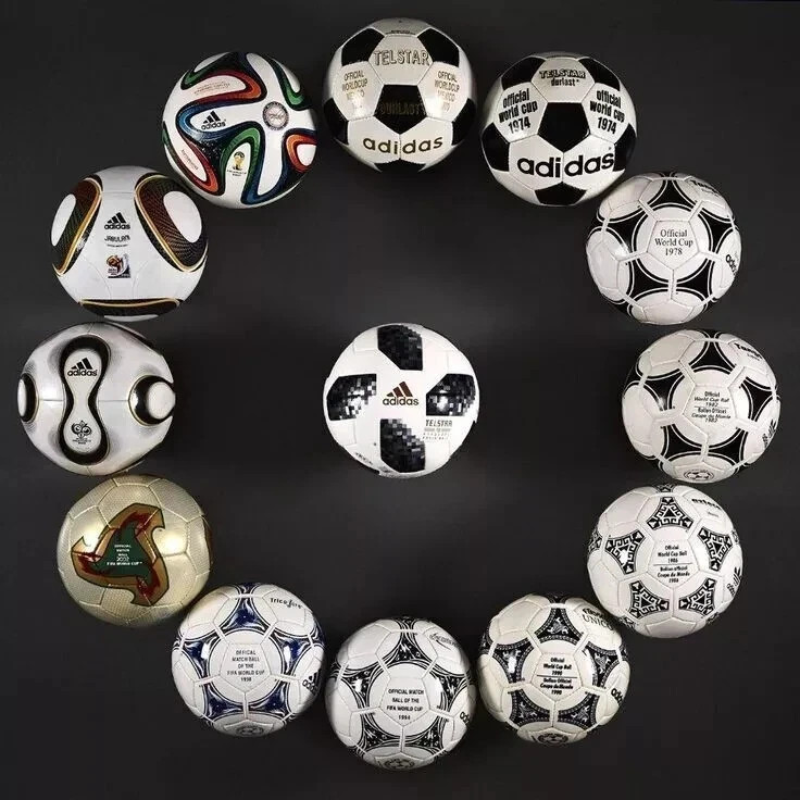 Historical Adidas FIFA World Cup Official Match Ball Set 1970–2022 | Size 5