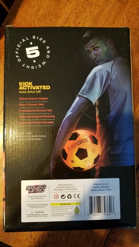 Light Up Soccer Ball - Glow in the Dark - NO 5 - Sports Gear Gifts for Boys & gallery