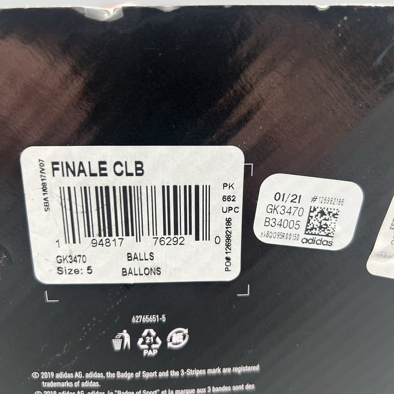 ADIDAS FINALE 21 SOCCER BALL 20th ANNIVERSARY UCL CLUB FOOTBALL TPU GK3470 NIB gallery