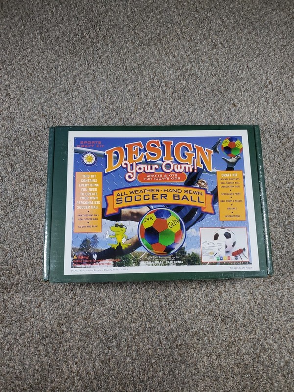 Sports Craft Kit Design Your Own Soccer Ball All Weather Hand Sewn Ball Sealed gallery