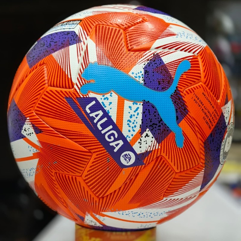 Puma Orbita Laliga1 FIFA Quality Pro Football Soccer Ball Sports Size 5 - Orange