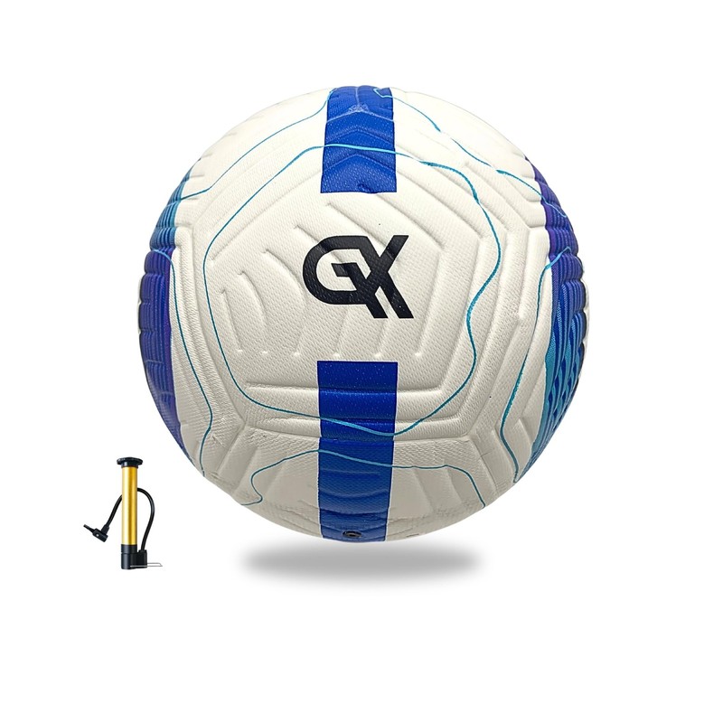 GX Soccer Ball Size 5 Textured Professional Soccer Ball, Weather-Resistant Le…