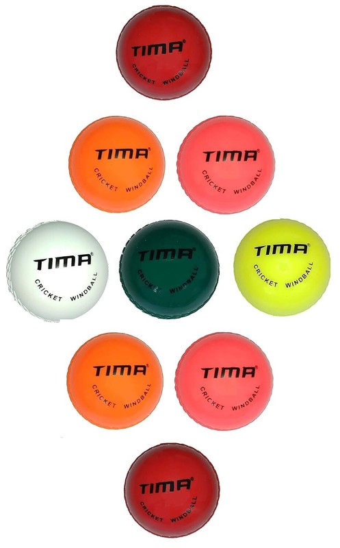Wind Cricket Ball Pack of 12, Multicolor Training Balls for Beginners gallery
