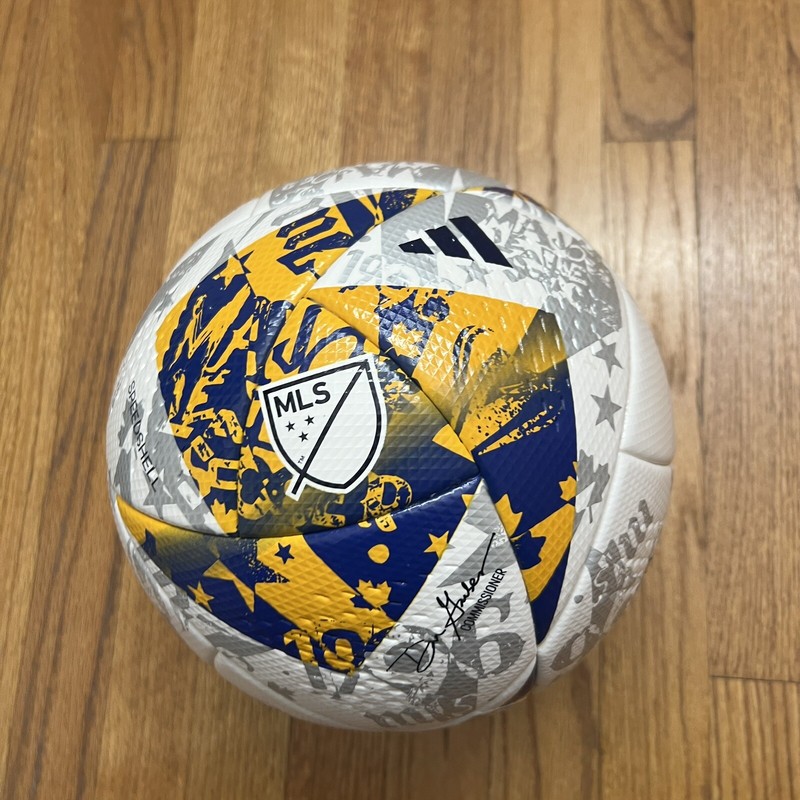 Adidas MLS Offical Match Ball 23-24 White Yellow Blue Soccer Ball IA1015 Size 5