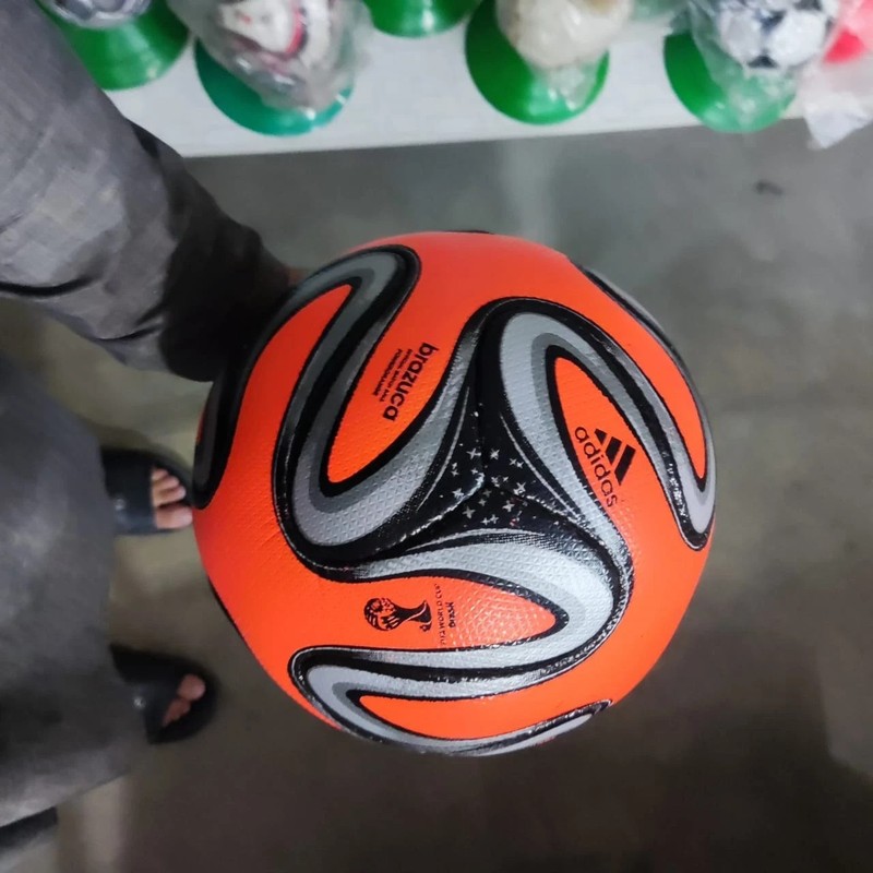 Ultra RARE Adidas Brazuca Orange Power Match Ball FIFA World Cup 2014 Size 5