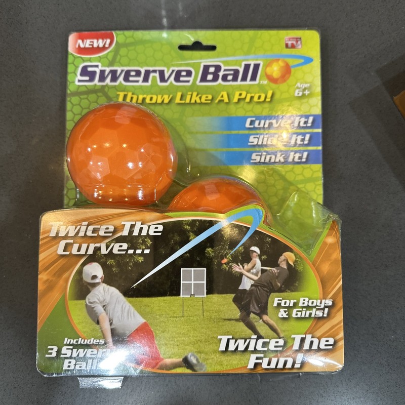 SWERVE BALL SET OF 3 ORANGE BASEBALLS THROW LIKE A PRO NEW