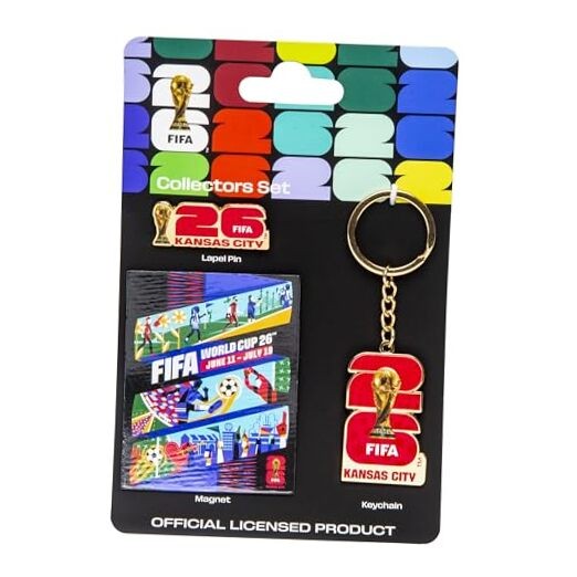 FIFA World Cup Host City Collector’s Set – Includes Lapel Pin, Kansas City