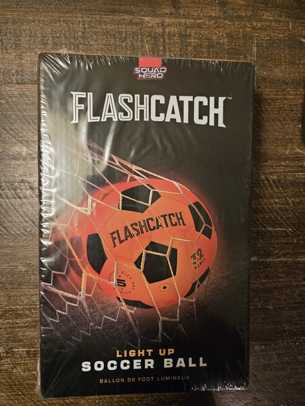Light Up Soccer Ball Size 5 FlashCatch Squad Hero New Sealed gallery