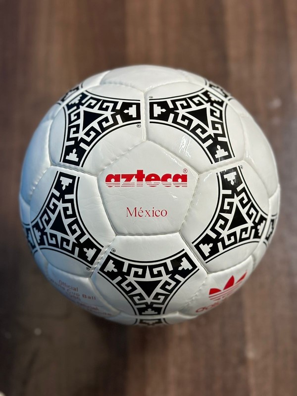 Azteca Mexico 1986 Red Stamp Soccer Ball Size 5 | World Cup Classic Football