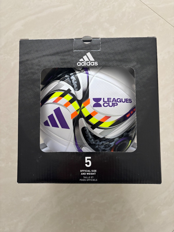 SOCCER BALL-ADIDAS-SIZE 5-LEAGUES CUP-FIFA-MATCH BALL REPLICA LEAGUE-NEW-IN BOX=