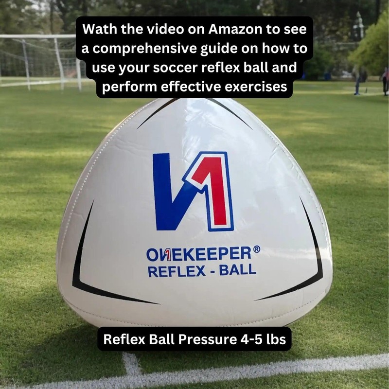 The Ultimate ONEKEEPER Soccer Reflex & Reaction Ball White for Kids & Junior gallery