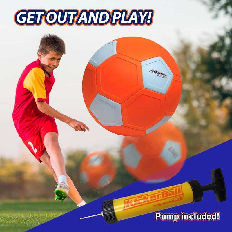 Kickerball - Curve and Swerve Soccer Ball/Football Toy - Kick Like The Pros gallery