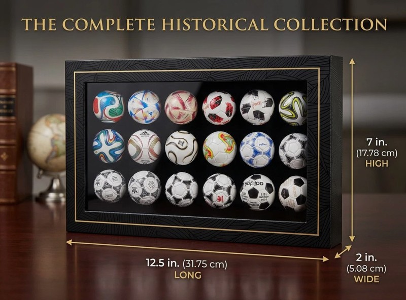 2026 FIFA World Cup Series Match Mini Soccer Balls (1970-2026) Gift Box FREESHIP gallery