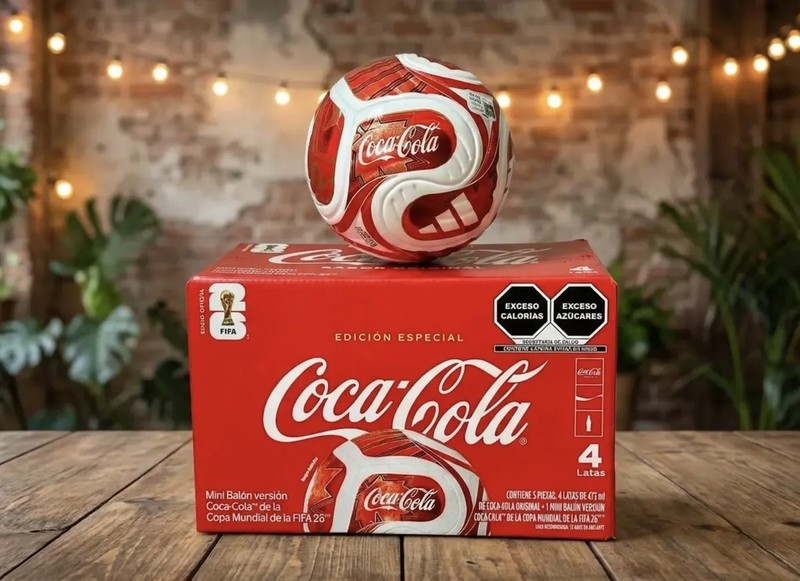 Trionda Coca Cola 4pk+Mini Ball Special Edition World Cup Mexico