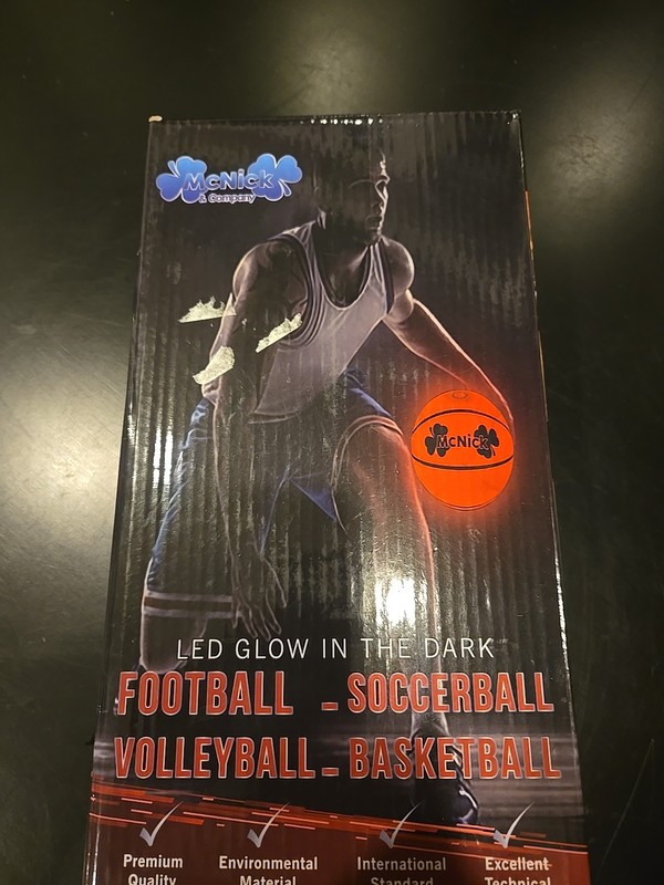 McNick And company LED Glow In The Dark Soccer Ball.