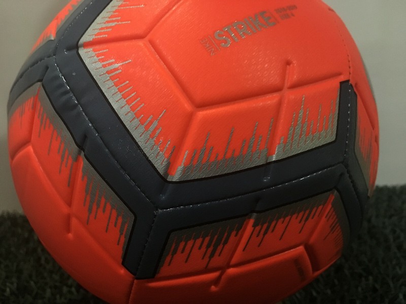 Nike Strike Soccer Ball Size- 4 / Hyper Crimson/Metallic Silver / SC3310 809 gallery