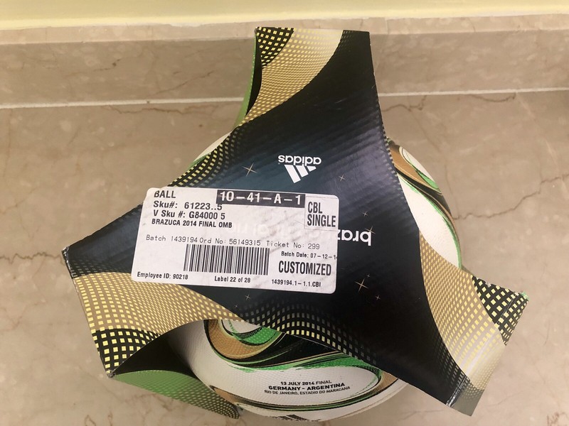 NIB！2014 FIFA Brasil World Cup FINAL ADIDAS Brazuca official Match ball Messi gallery