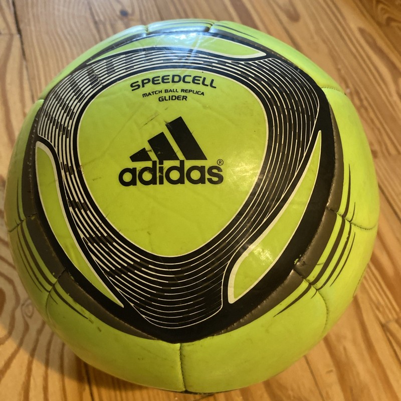 Adidas Speedcell Glider Match Ball Replica Size 5 Soccer Ball Green Black