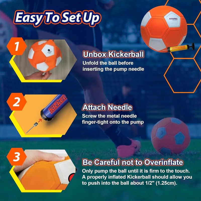 Kickerball - Curve and Swerve Soccer Ball/Football Toy - Kick Like The Pros gallery
