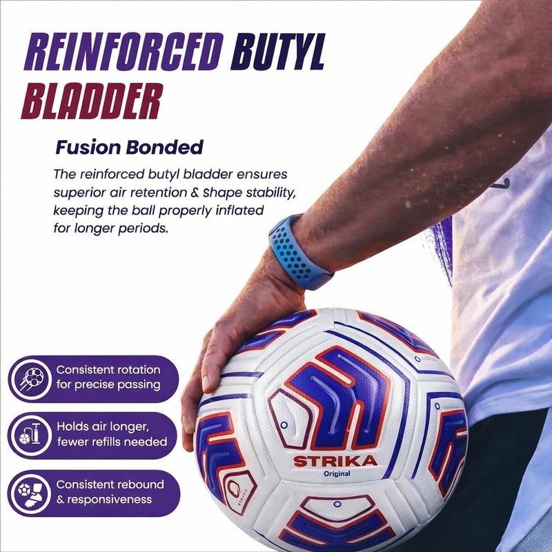 Premium Soccer Size 5 & 4 – Durable Hybrid Bonded Training for Adults & – Wat... gallery