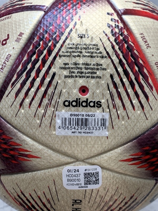 AUTHENTIC ADIDAS AL HILM OFFICIAL MATCH BALL PRO FIFA WORLD CUP QATAR 2022 gallery